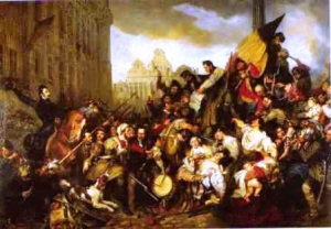 Schilderij Belgische revolutie