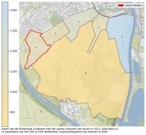 Kaart-Maastricht buitenwijk zuid-west met buurt-wolder_info gemeente